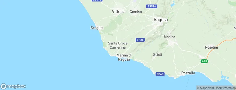 Santa Croce Camerina, Italy Map