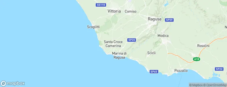 Santa Croce Camerina, Italy Map