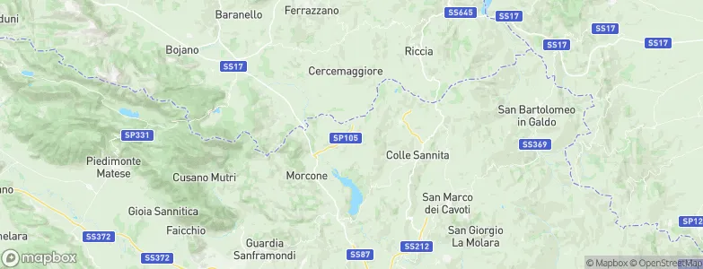 Santa Croce del Sannio, Italy Map