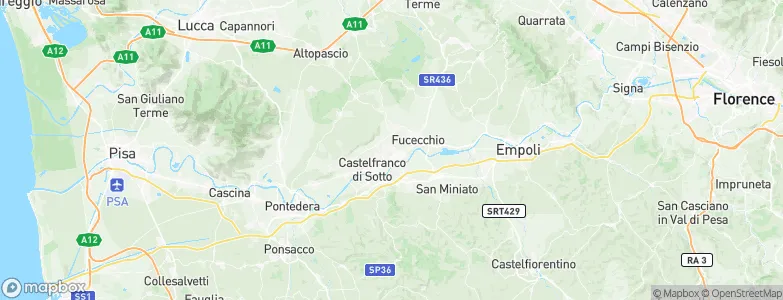 Santa Croce sull'Arno, Italy Map