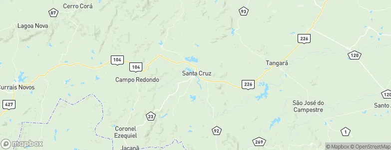 Santa Cruz, Brazil Map