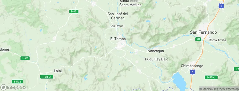Santa Cruz, Chile Map