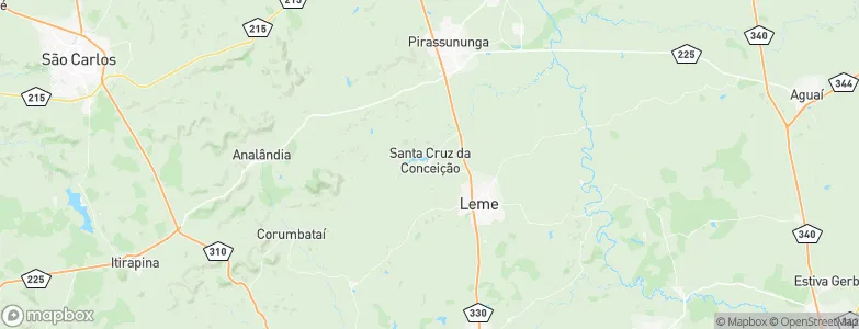 Santa Cruz da Conceição, Brazil Map