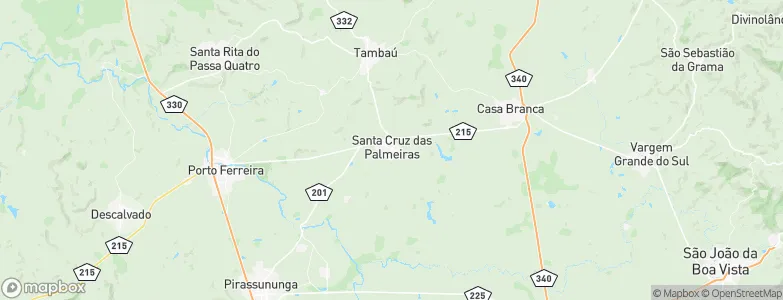 Santa Cruz das Palmeiras, Brazil Map