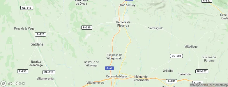Santa Cruz de Boedo, Spain Map