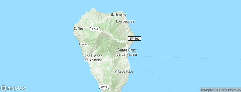 Santa Cruz de La Palma, Spain Map