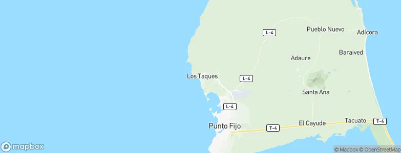 Santa Cruz de los Taques, Venezuela Map