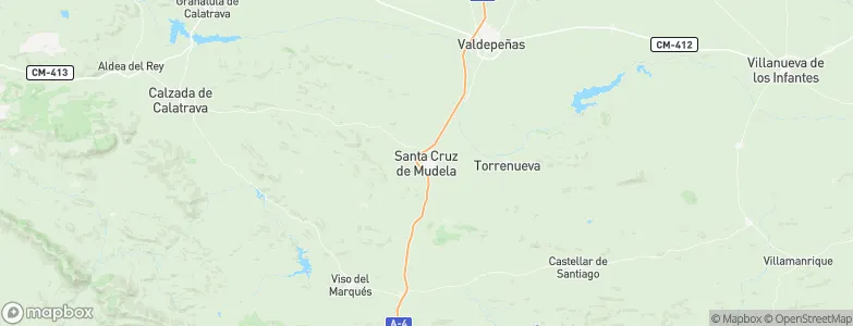 Santa Cruz de Mudela, Spain Map