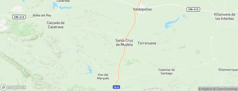 Santa Cruz de Mudela, Spain Map