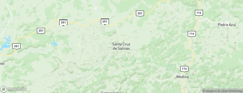 Santa Cruz de Salinas, Brazil Map