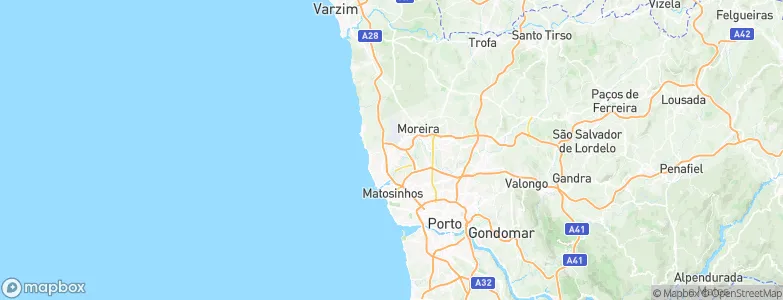 Santa Cruz do Bispo, Portugal Map