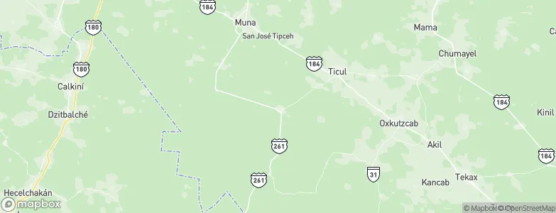 Santa Elena, Mexico Map