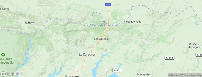 Santa Elena, Spain Map