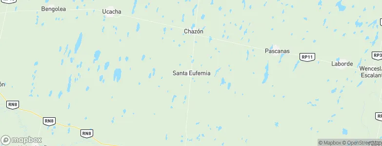 Santa Eufemia, Argentina Map