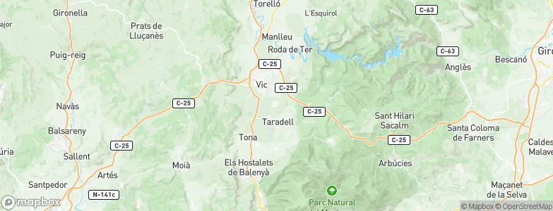 Santa Eugènia de Berga, Spain Map