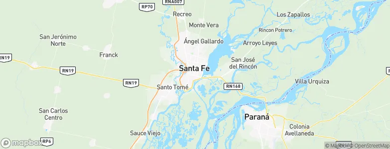 Santa Fe, Argentina Map