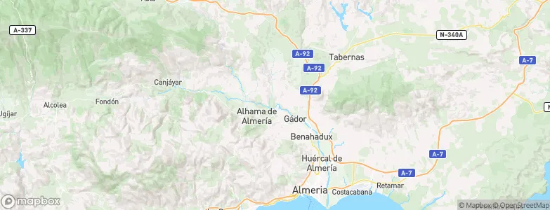 Santa Fe de Mondújar, Spain Map