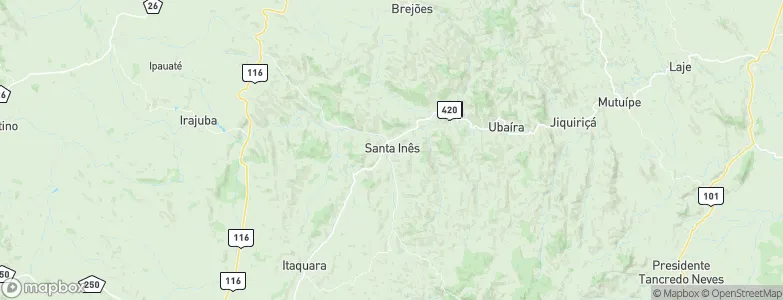 Santa Inês, Brazil Map