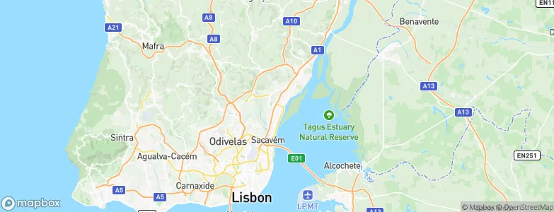 Santa Iria da Azóia, Portugal Map