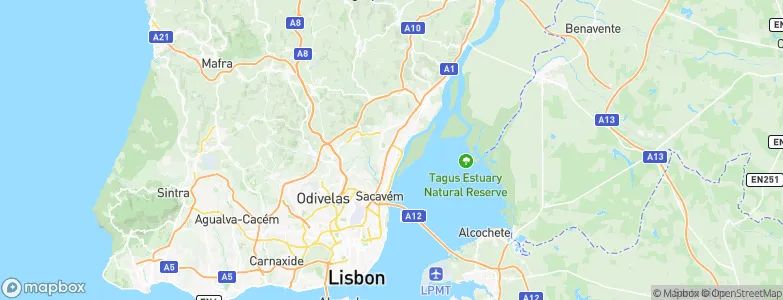 Santa Iria de Azoia, Portugal Map