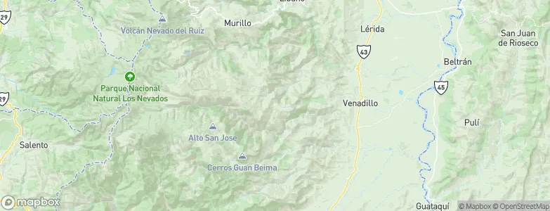 Santa Isabel, Colombia Map