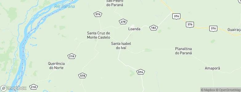 Santa Isabel do Ivaí, Brazil Map