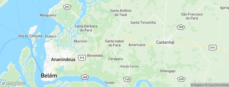 Santa Isabel do Pará, Brazil Map