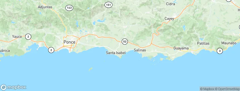 Santa Isabel, Puerto Rico Map