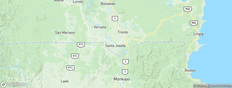 Santa Josefa, Philippines Map