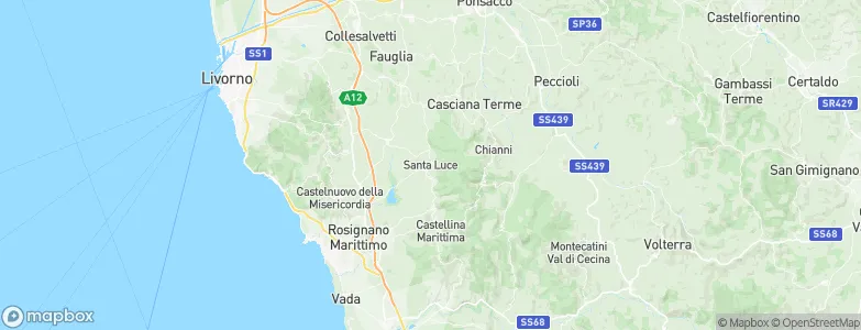 Santa Luce, Italy Map