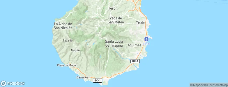 Santa Lucía, Spain Map