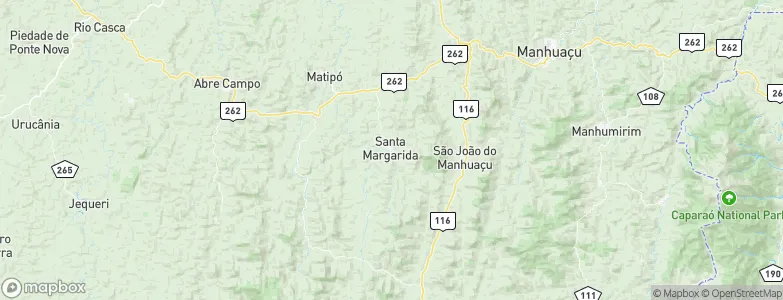 Santa Margarida, Brazil Map