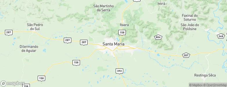 Santa Maria, Brazil Map