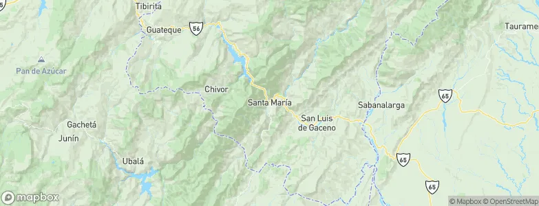 Santa María, Colombia Map
