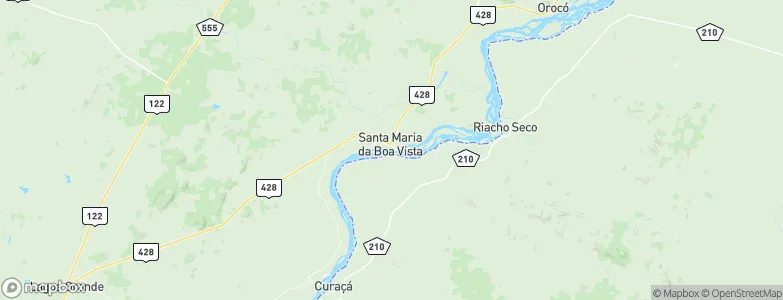 Santa Maria da Boa Vista, Brazil Map