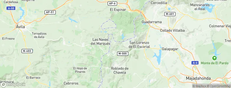 Santa María de la Alameda, Spain Map