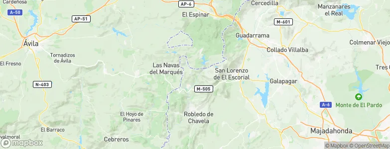 Santa María de la Alameda, Spain Map