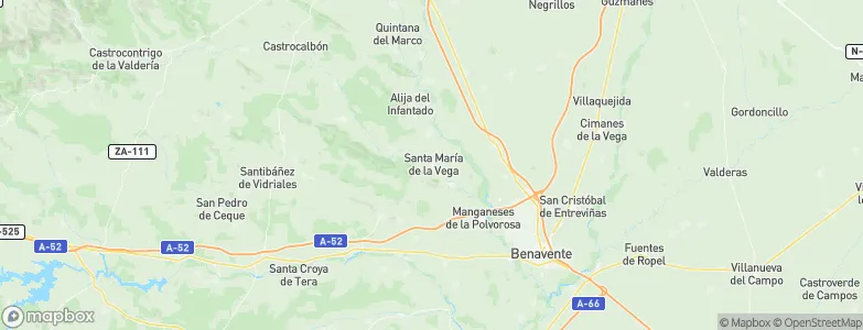 Santa María de la Vega, Spain Map