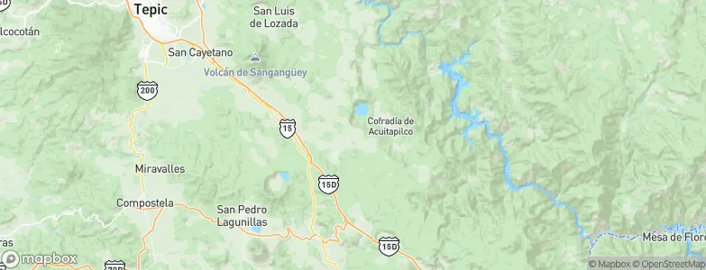 Santa María del Oro, Mexico Map
