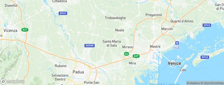 Santa Maria di Sala, Italy Map