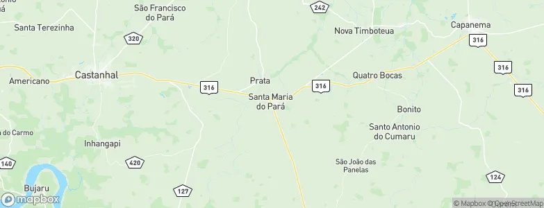 Santa Maria do Pará, Brazil Map
