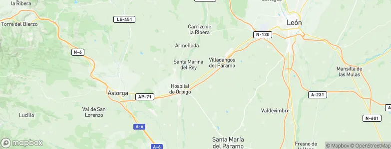 Santa Marina del Rey, Spain Map