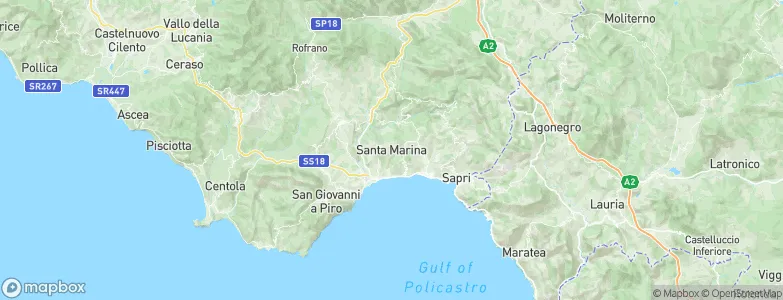 Santa Marina, Italy Map