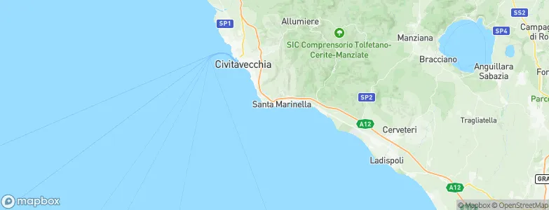 Santa Marinella, Italy Map