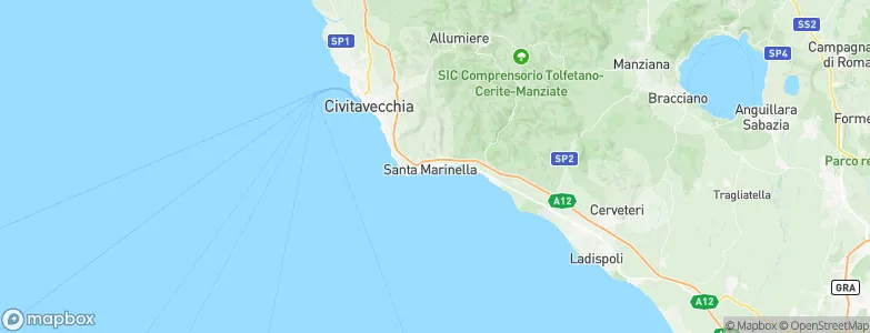 Santa Marinella, Italy Map