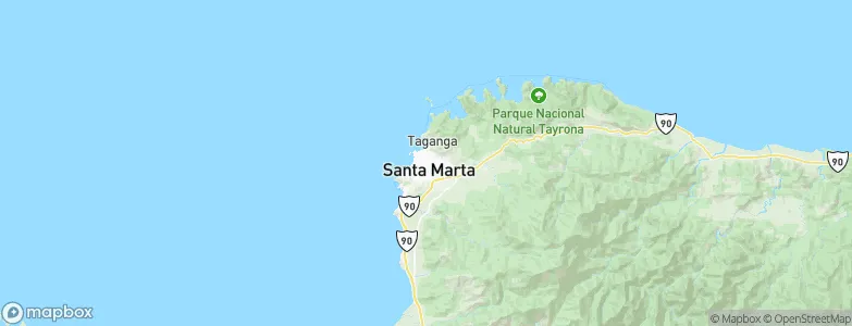 Santa Marta, Colombia Map