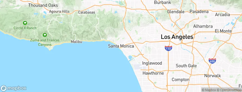 Santa Monica, United States Map