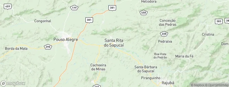 Santa Rita do Sapucaí, Brazil Map