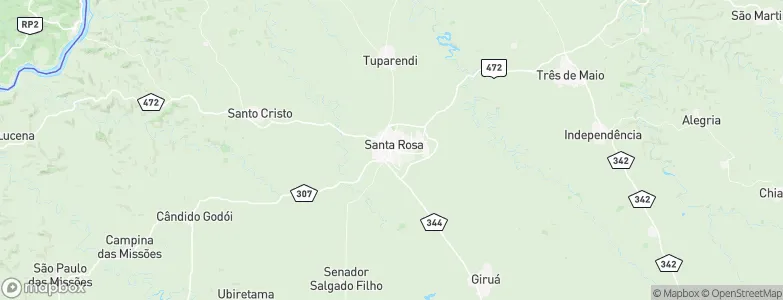 Santa Rosa, Brazil Map