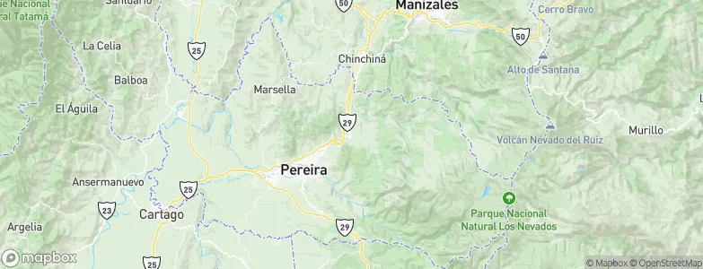 Santa Rosa de Cabal, Colombia Map